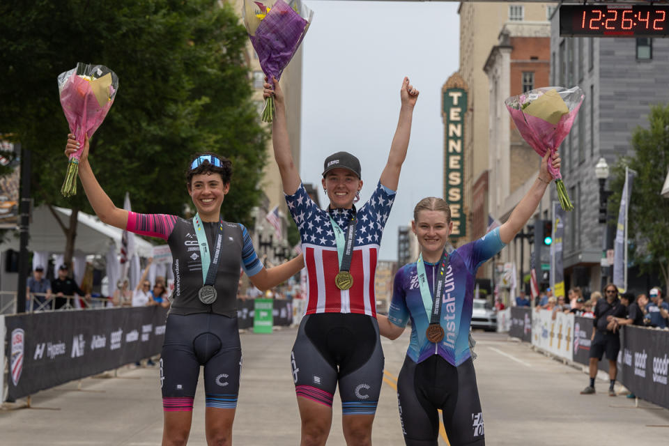 U23 women's podium