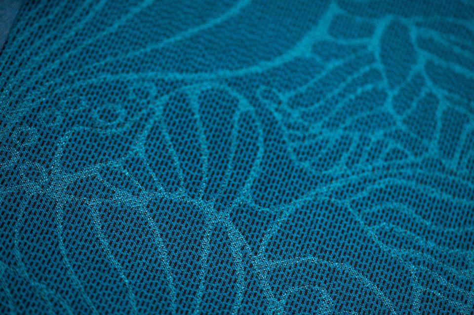 Pattern inspired by the stars, waves, and wildlife guiding early Polynesian voyages.