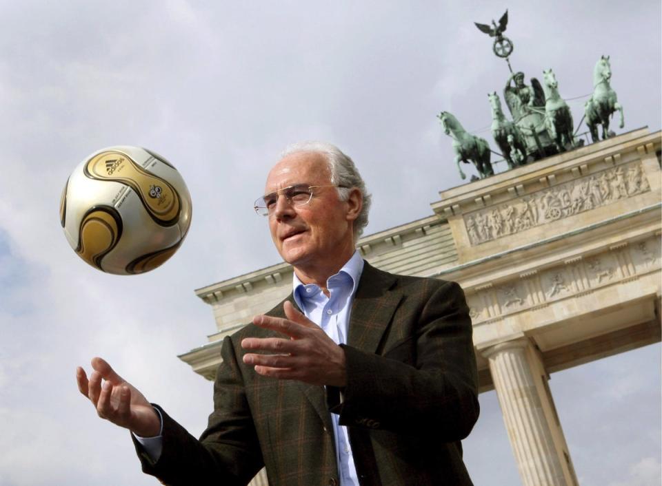 Beckenbauer in Berlin, ahead of the 2006 Fifa World Cup in Germany (EPA)