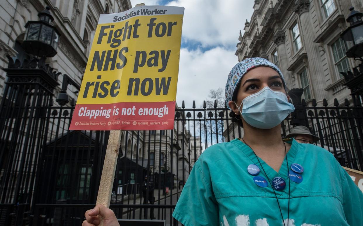Protest At Downing Street Over NHS Pay Proposal - Guy Smallman /Getty Images