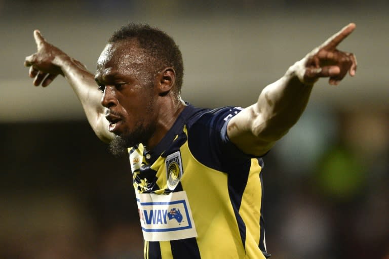 Olympic sprinter Usain Bolt scored twice in his first start for Australia's Central Coast Mariners
