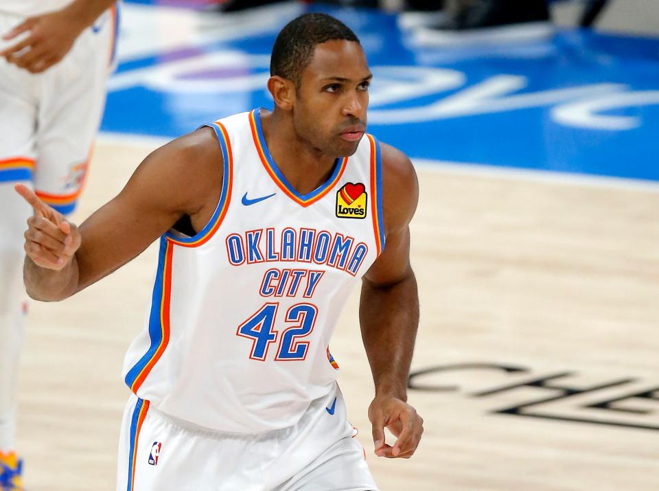 Al Horford, who only played 28 games with the Thunder, is returning to Boston after trade with the Celtics on Friday.