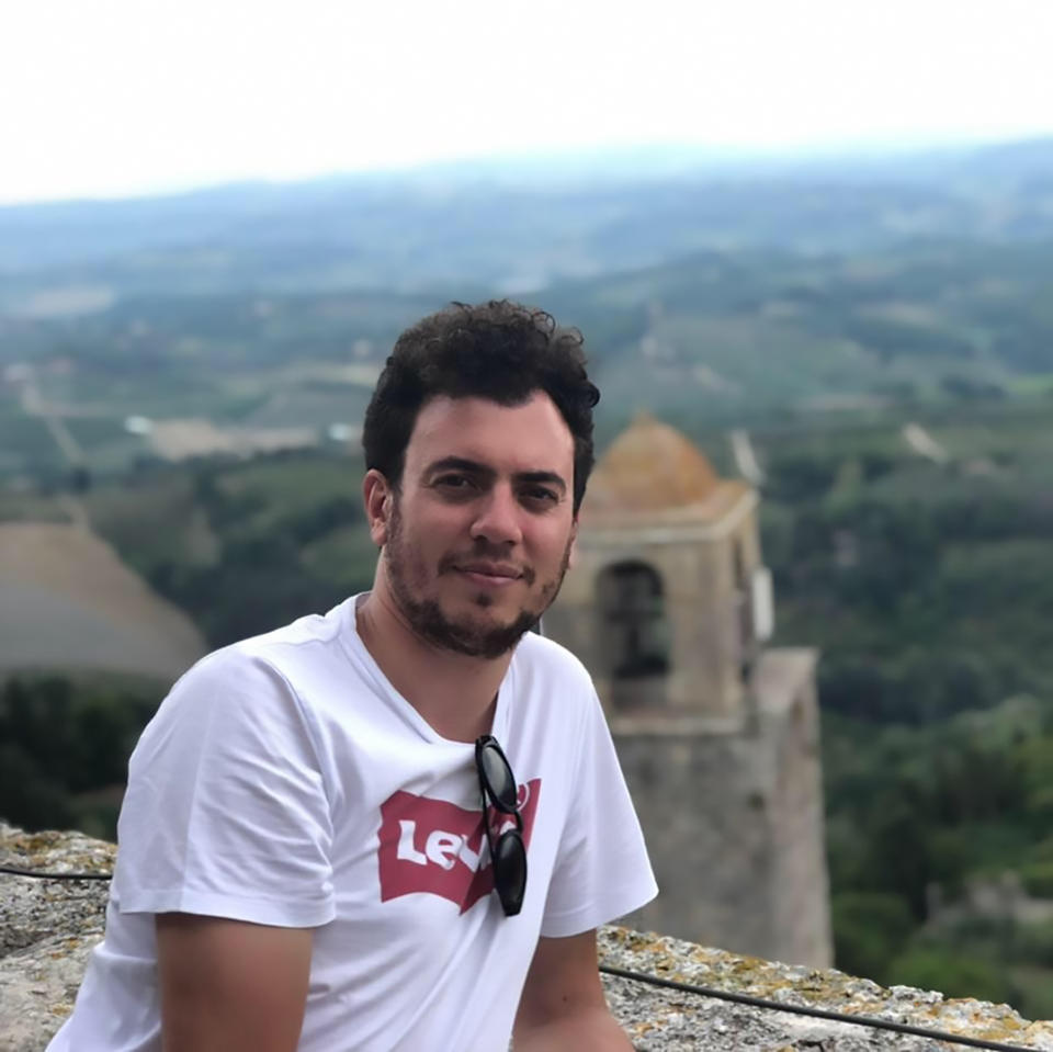 Pic Shows: Marco Mariotti;  A Belgian journalist on his way to report on two missing girls found them after spotting them in the car park as he drove around trying to find a police search teams for an interview.