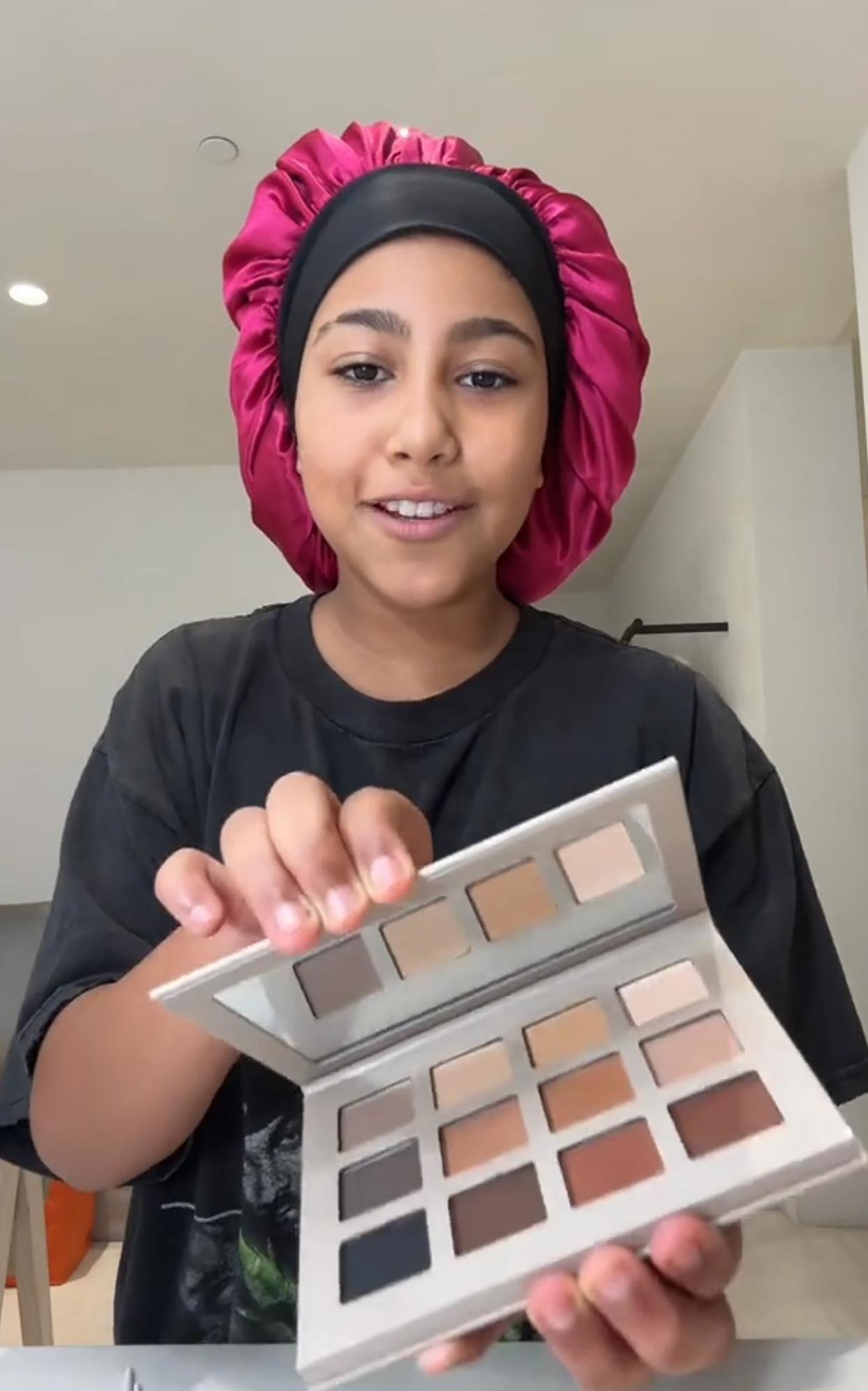 North West Gives Hilarious Honest Review of Mom Kim Kardashians Makeup Line Its a Yes