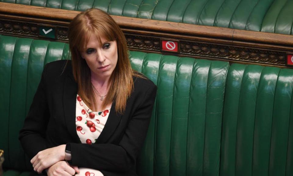 Deputy Labour leader, Angela Rayner, in the House of Commons in London earlier this month.