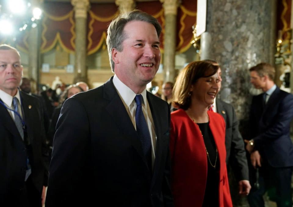 Brett Kavanaugh was the target of the threat from Nicholas Roske (REUTERS)