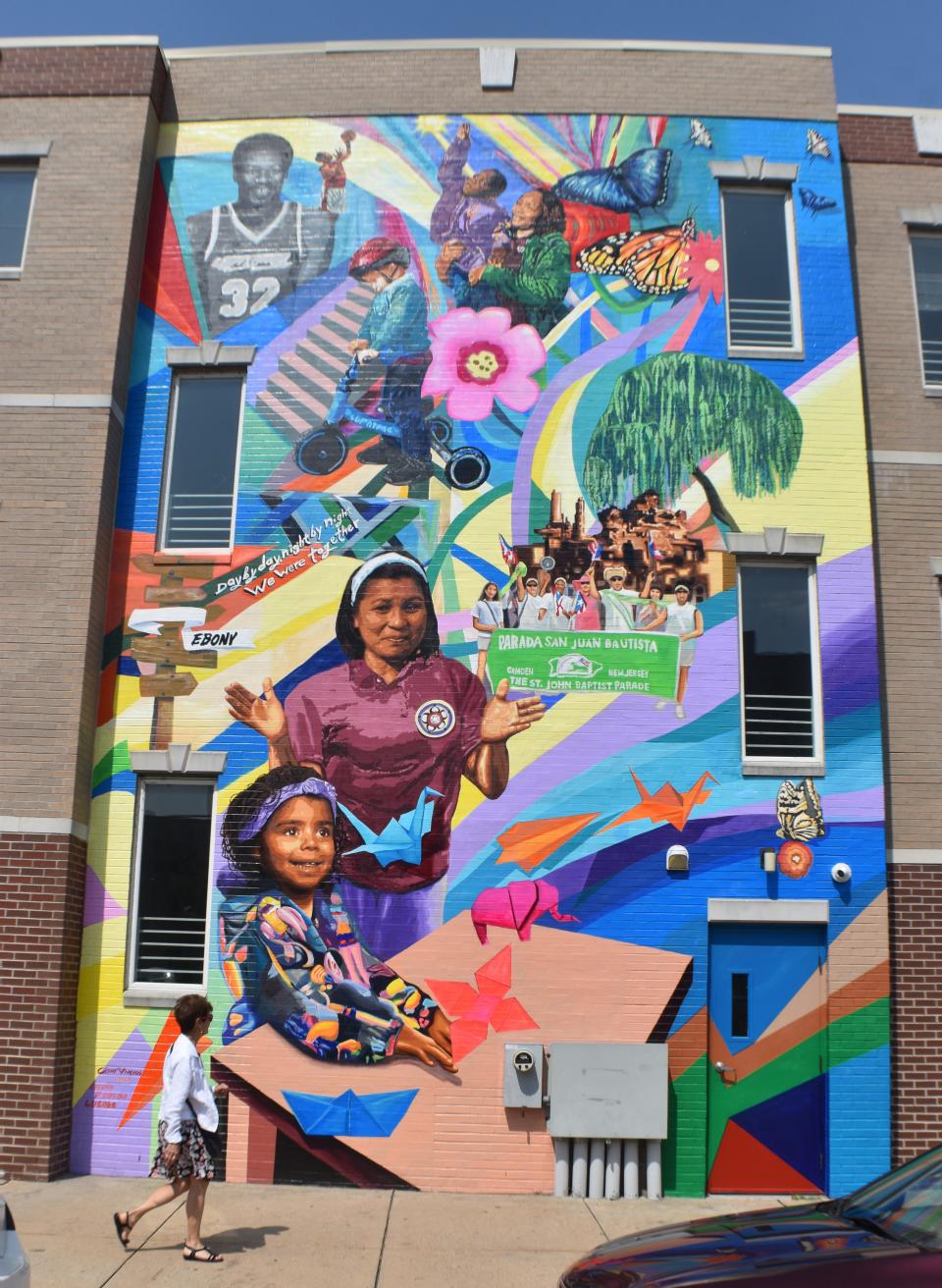 Camden's newest piece of public art is a three-story mural in the Lanning Square neighborhood.
