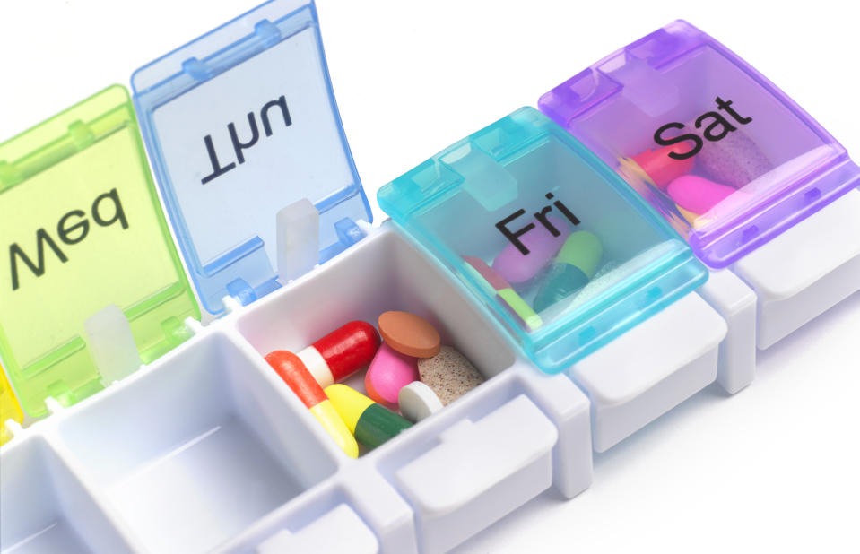 a pill organizer