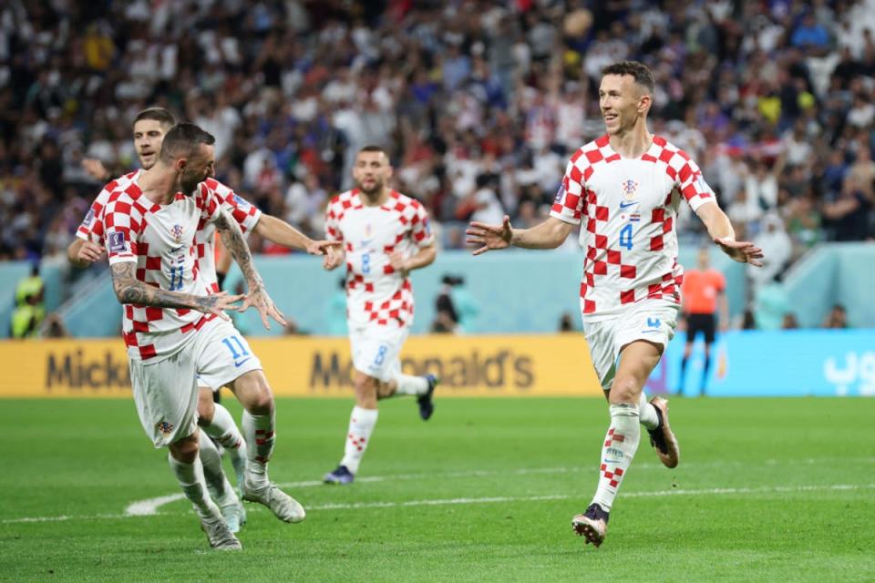 Perisic equalised for Croatia to force extra-time (Getty)