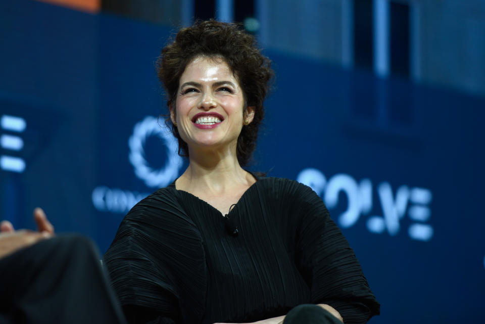 NEW YORK, NY - SEPTEMBER 18:  Dr. Neri Oxman, Associate Professor of Media Arts and Sciences, MIT, speaks at The 2017 Concordia Annual Summit at Grand Hyatt New York on September 18, 2017 in New York City.  (Photo by Riccardo Savi/Getty Images for Concordia Summit)