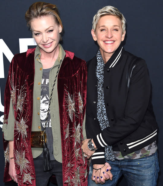 Portia de Rossi and Ellen DeGeneres