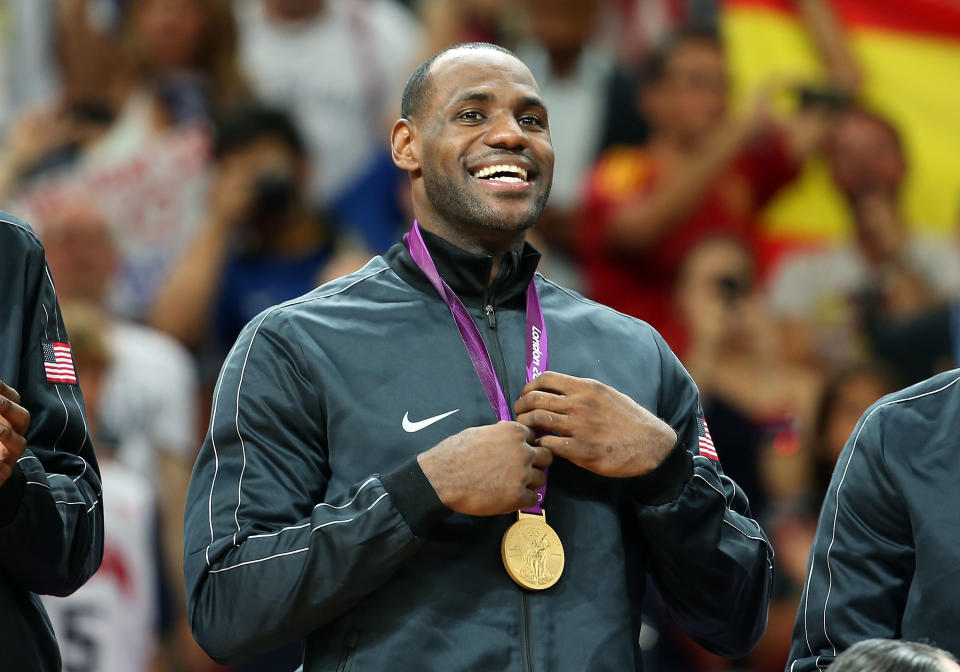 Bring home another gold, LeBron. (Getty)