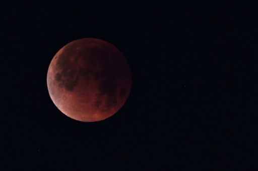 This was a "blood moon" seen in Los Angeles in January