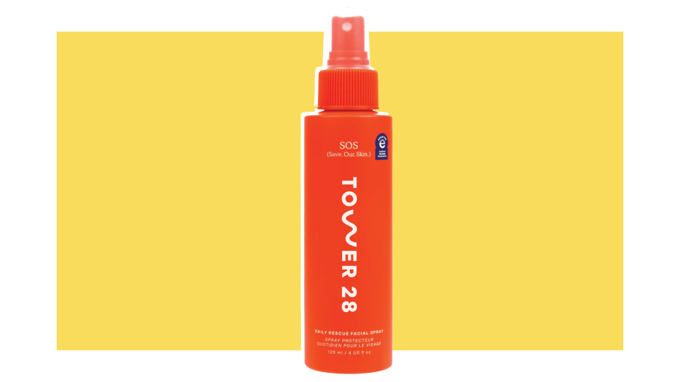 Placate irritated, inflamed skin with the Tower 28 SOS Daily Rescue Facial Spray.
