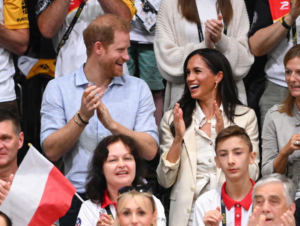 Prince Harry and Meghan Markle in love at the Invictus Games 2023