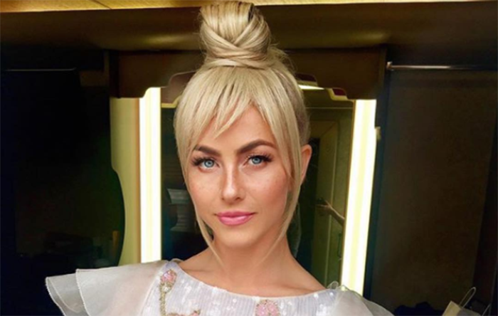 Julianna Hough showing off her tinkerbell hair style