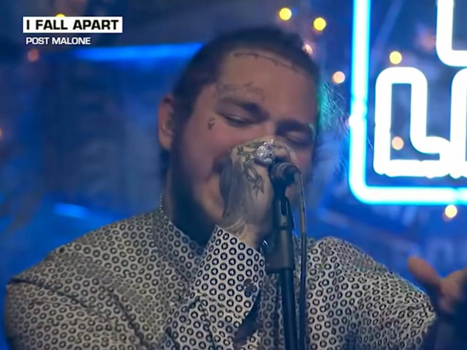 post malone i fall apart performance video