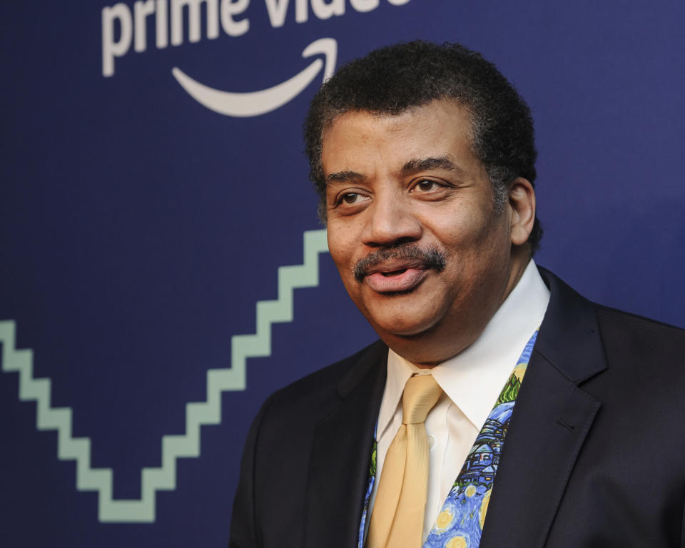 FILE - In this May 13, 2019, file photo, astrophysicist Neil Degrasse Tyson attends the 23rd annual Webby Awards at Cipriani Wall Street in New York. The Nobel Prizes starting Monday, Oct. 5, 2020, show how slow basic science pays off, even though everyone wants quick fixes to global problems. “Maybe with a new discovery in science in a way that affects your life outcomes, the TV commercials say, ‘Did you know this? This thing that you’re using was invented here in this lab by this person. And it was brought to market by this company. And now you’re using it and enjoying it.’ Stop in silence. ‘You’re welcome.'”(Photo by Christopher Smith/Invision/AP, File)