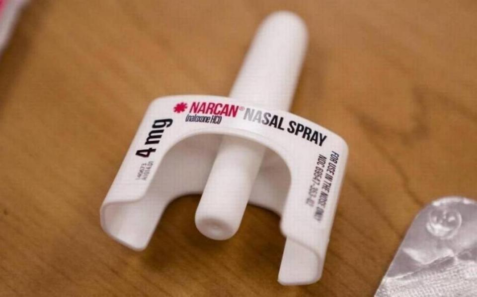 Naloxone, sold under the brand name Narcan among others, can be used to save the life of a person who has overdosed from opioids.