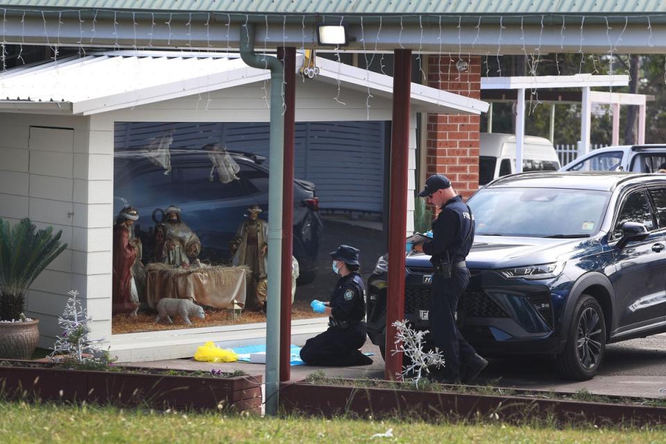 Police at the church (Getty Images)