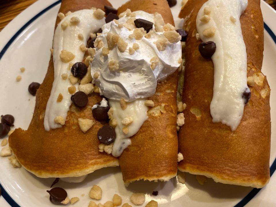 Italian cannoli-  IHOP pancake ranking