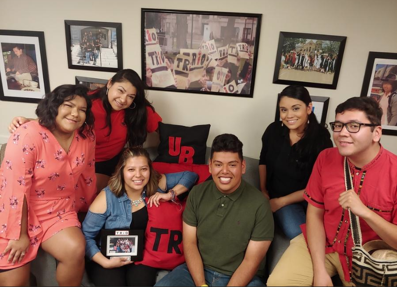 A 2018 photo of Upward Bound members, staff and alumni. The program recently received funding for another five years of programming, beginning June 1, 2023.