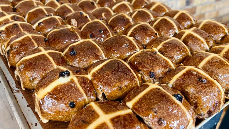 Overbaked hot cross buns