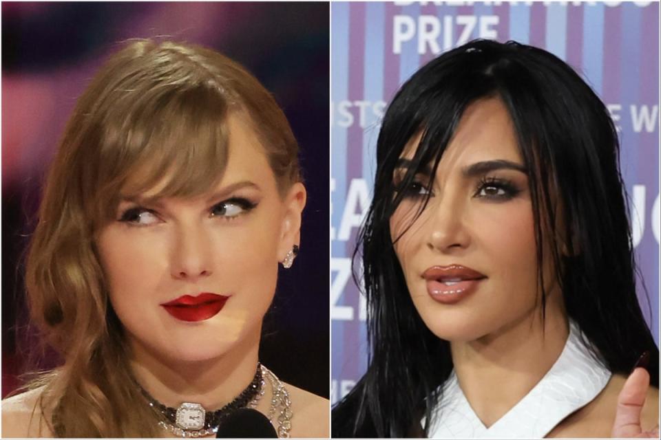 Taylor Swift and Kim Kardashian (Getty Images)