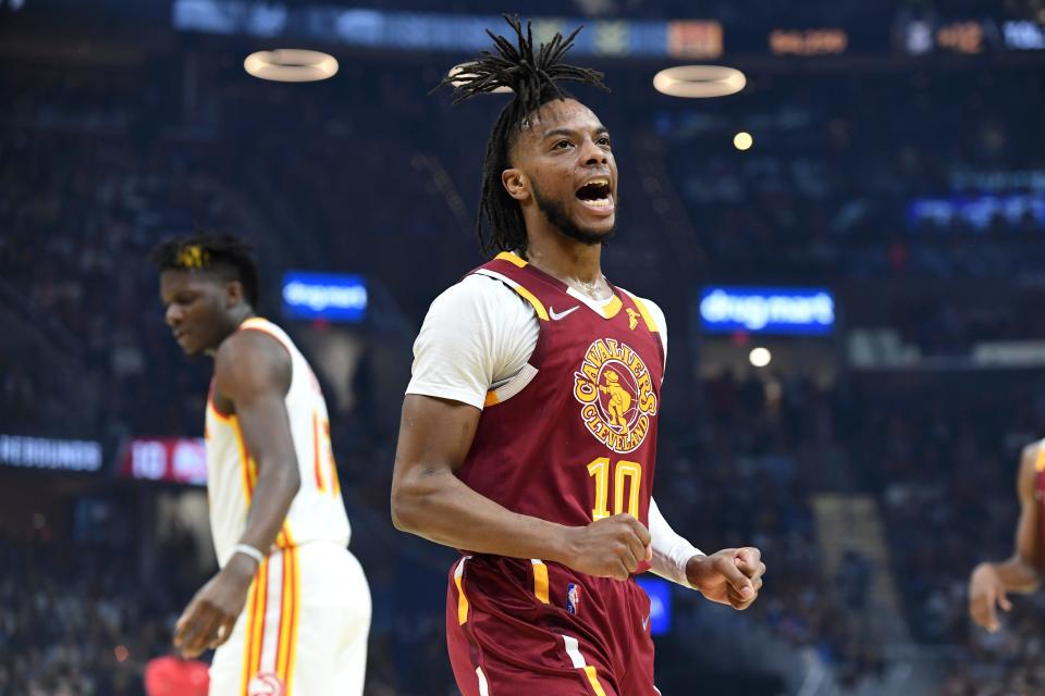 Cavaliers guard Darius Garland is hosting a free basketball camp for kids in Richmond Heights on Saturday. [Nick Cammett/Associated Press]