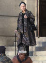 <p>Helen Mirren shoots a scene for her upcoming film <em>White Bird: A Wonder Story</em> in Prague in April.</p>