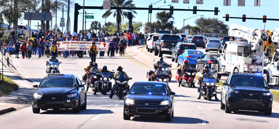 Monday was the annual Rev. Dr. Martin Luther King Jr. Peace March and Program in Cocoa. The marchers walked from Provost Park  to the Cocoa Riverfront Park and amphitheater for the program. 