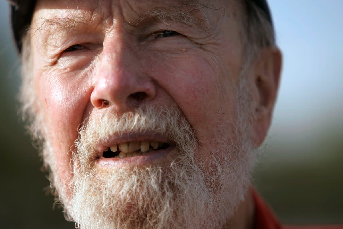 Pete Seeger Stamp (Copyright 2022 The Associated Press. All rights reserved.)