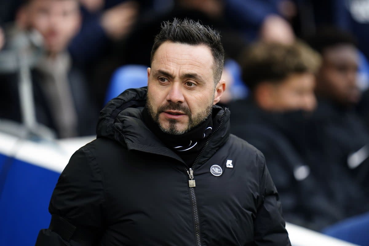 Roberto De Zerbi has turned Brighton’s form around following his arrival on the south coast (Andrew Matthews/PA) (PA Wire)