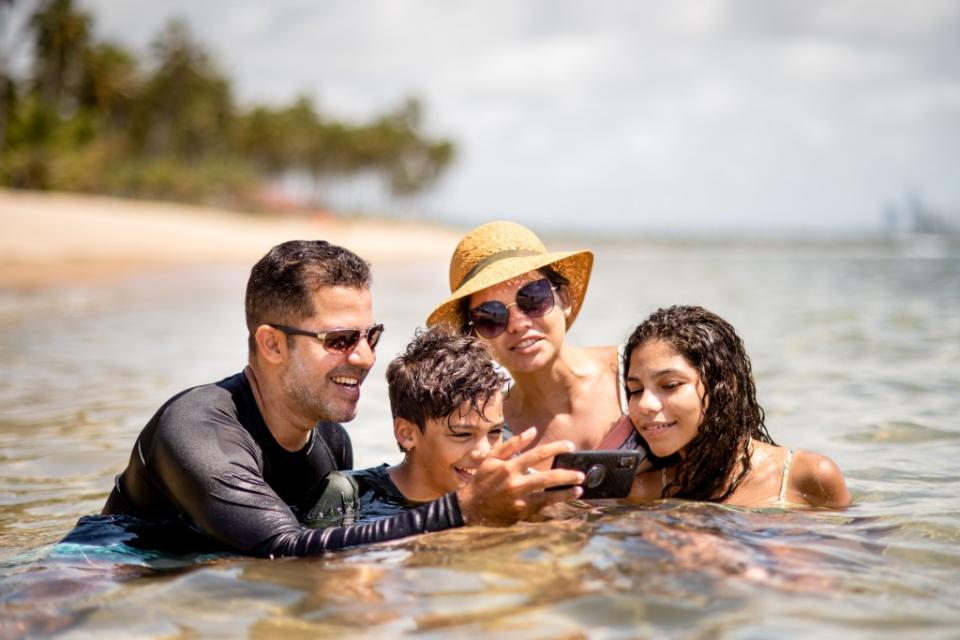 Family having fun via Getty Images