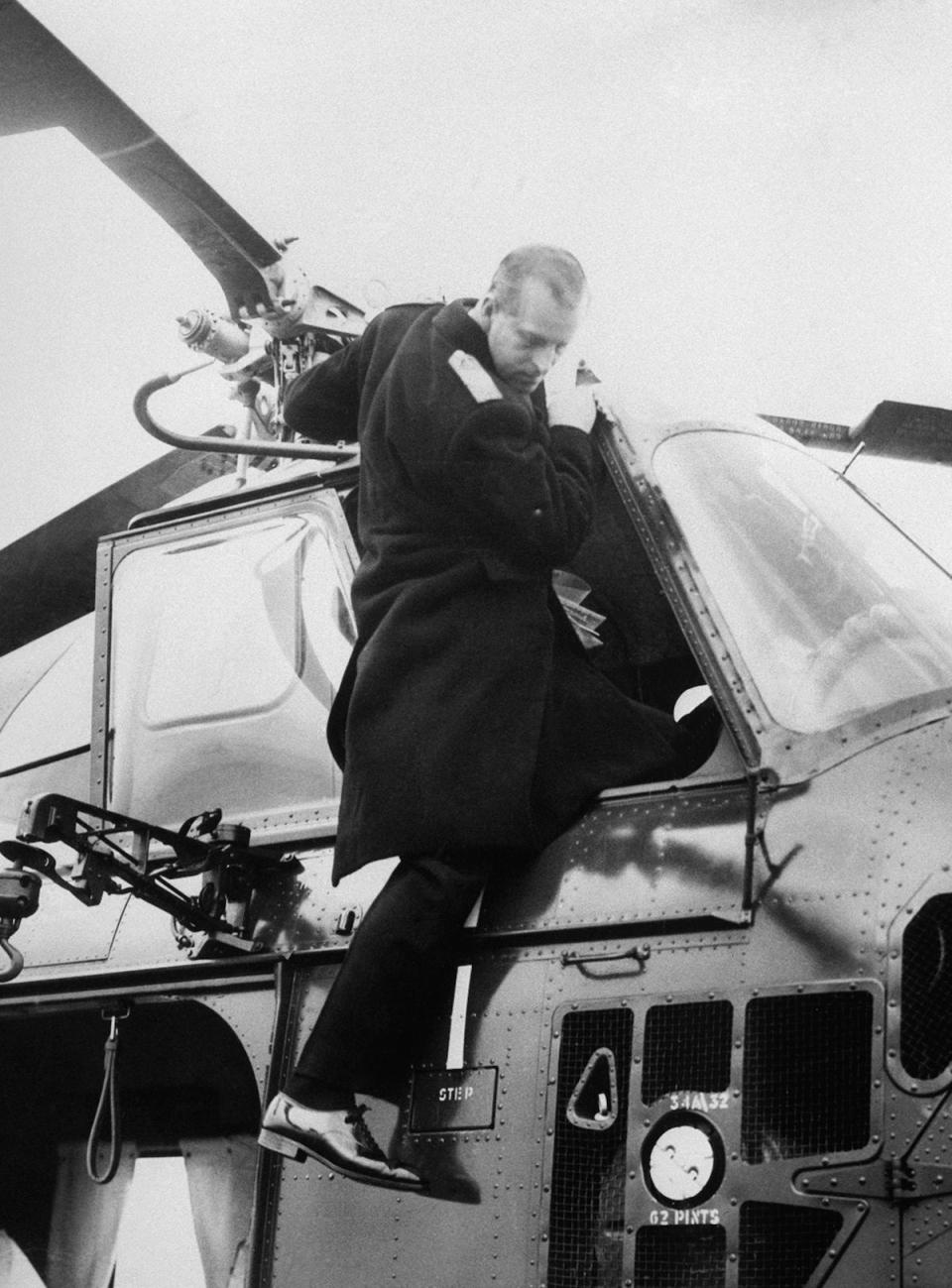 prince philip helicopter