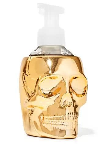 12) Golden Skull Gentle Foaming Soap Holder