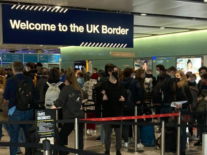 Line of duty: Arriving passengers queuing at Heathrow (Simon Calder)