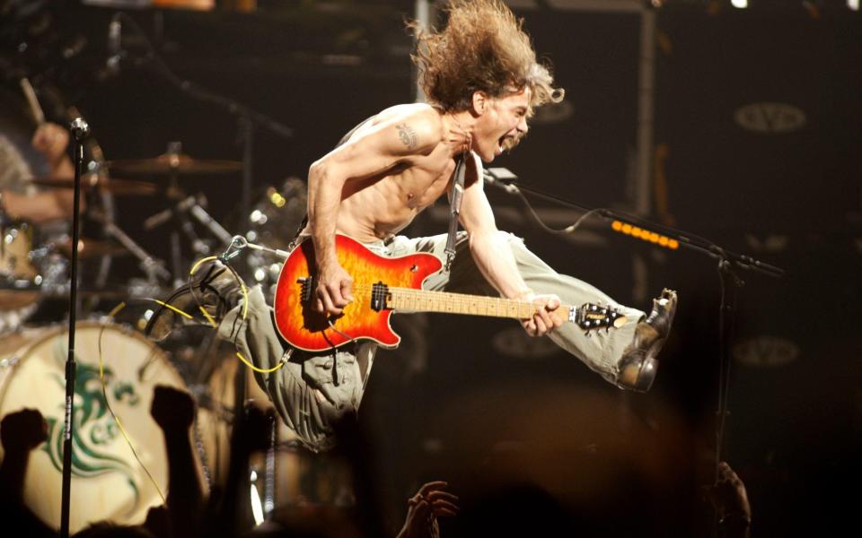 Might as well jump: the late Eddie Van Halen, in 2004 - AP