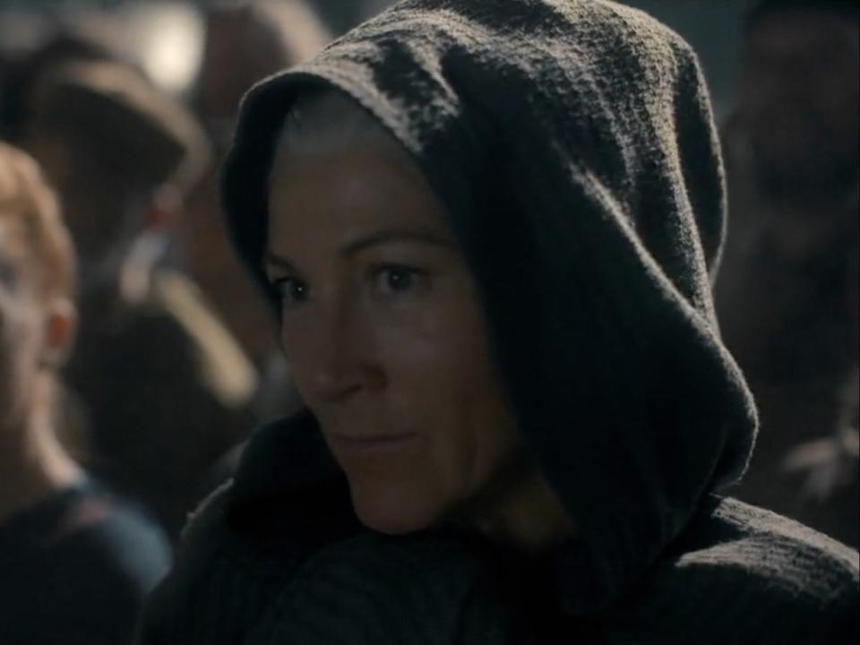Eve Best at the end of ‘House of the Dragon’ episode nine (HBO)