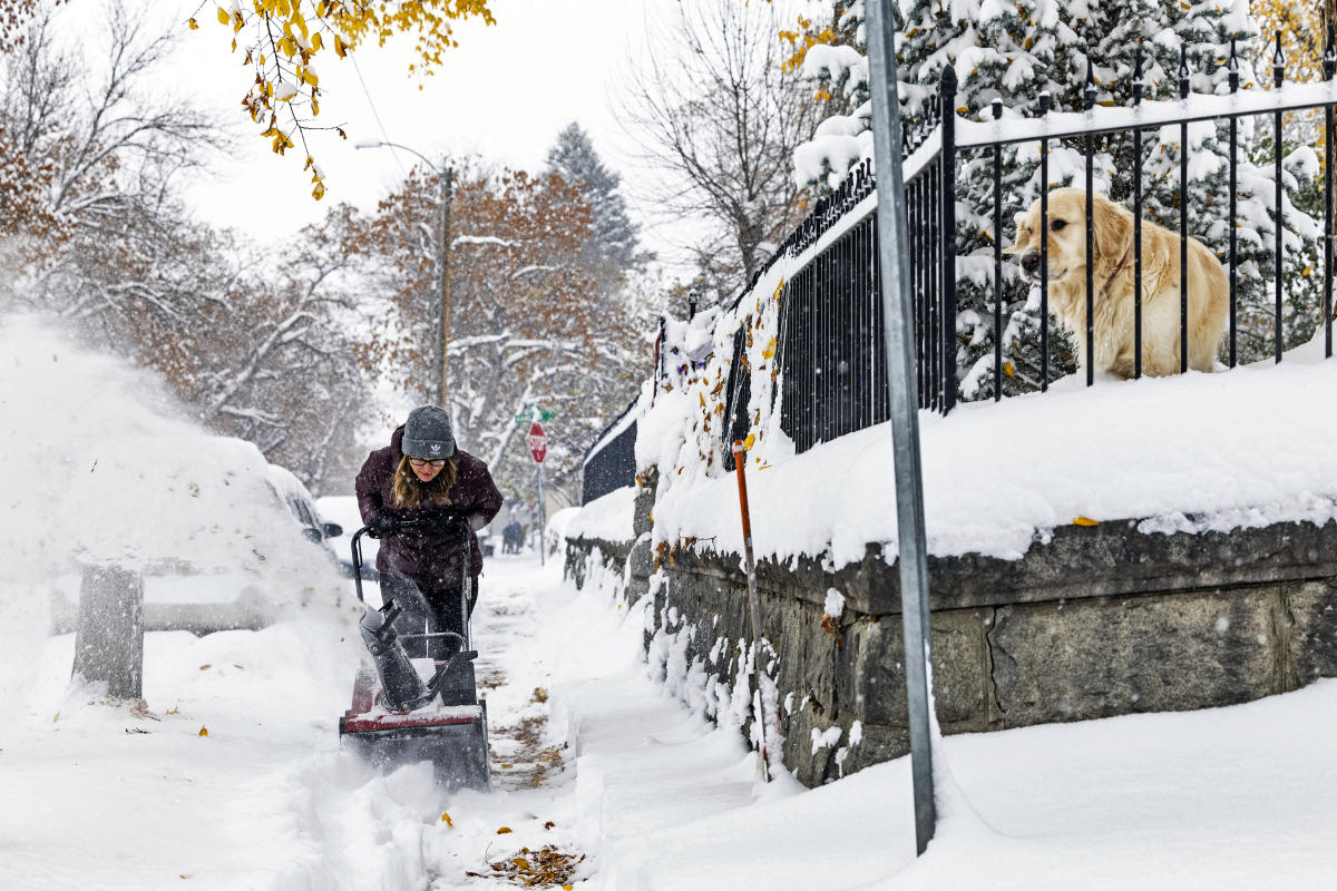 #1st major storm of the season drops up to a foot of snow in Montana