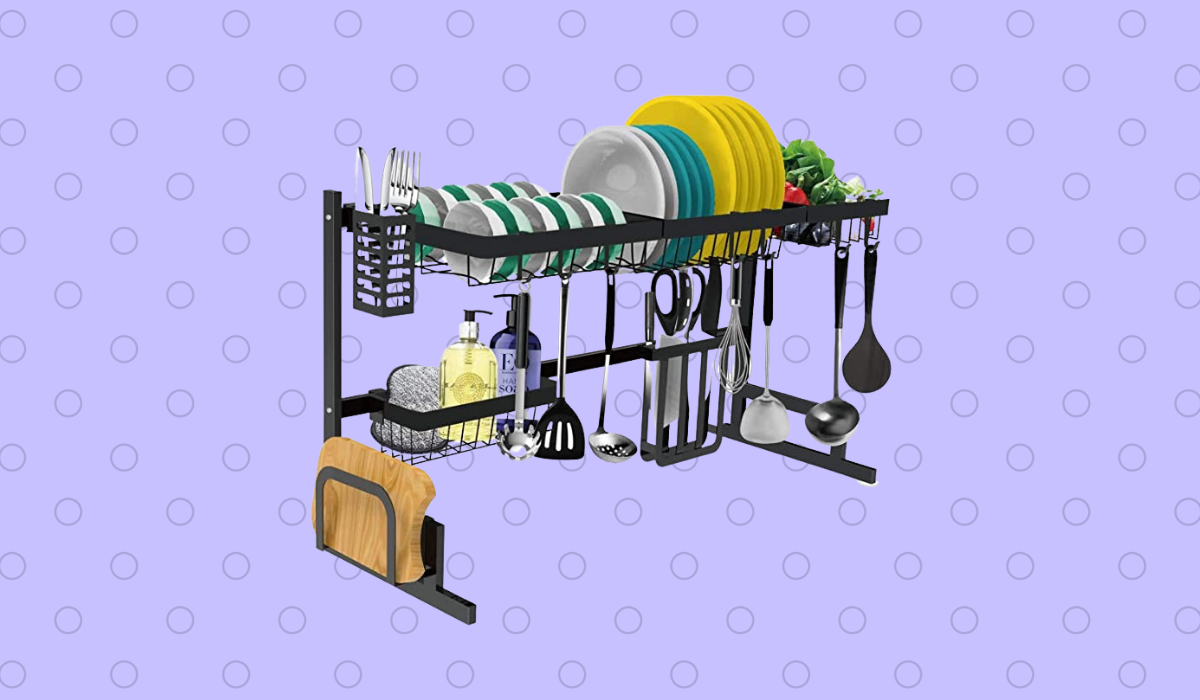 over-the-sink dish rack