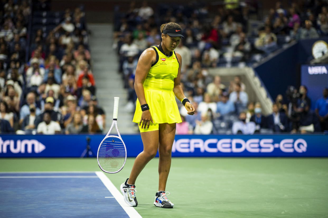 Naomi Osaka of Japan at the 2021 US Open