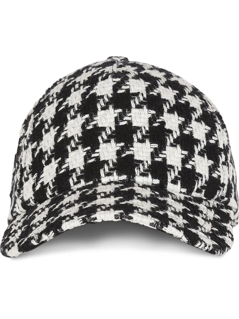 20) Houndstooth Pattern Baseball Cap