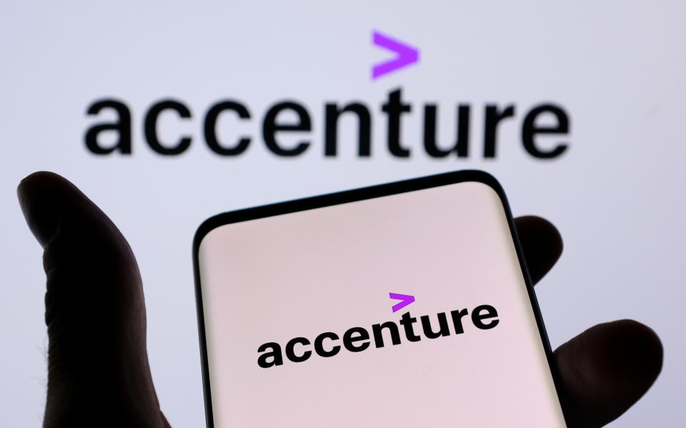 Accenture&#39;s one-year apprenticeship focuses on digital economy jobs. REUTERS/Dado Ruvic/Illustration