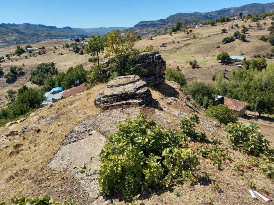 Less remains from the second castle, which was likely hit by illegal excavations over the millennia, researchers said.