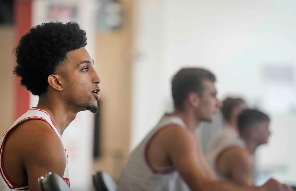 Wisconsin junior guard Chucky Hepburn is down 15 pounds since the end of last season.