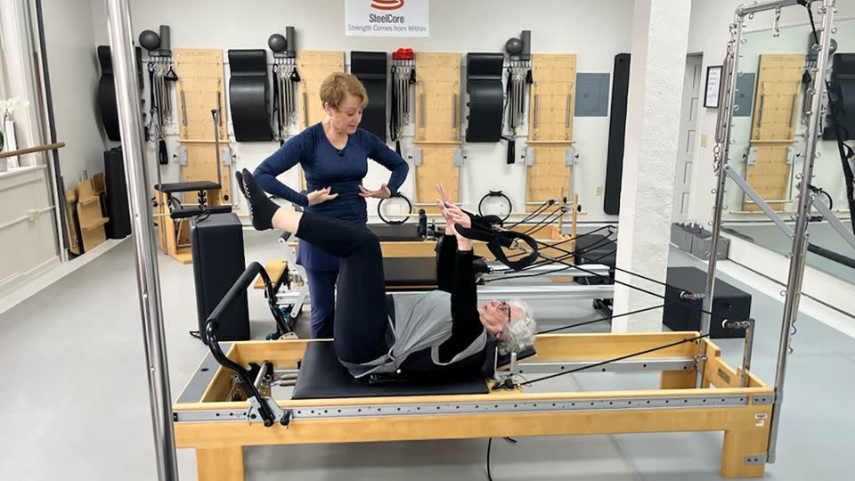 94-year-old Pat Levin does Pilates in Bethlehem, Pennsylvania. - CNN