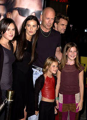 Rumer Willis , Demi Moore , Bruce Willis , Tallulah Belle Willis and Scout LaRue Willis at the Westwood premiere of MGM's Bandits