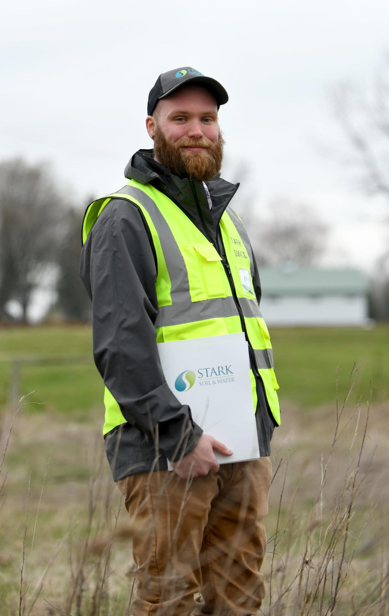 Five Questions with Rome Marinelli, a drainage specialist at the Stark Soil & Water Conservation District,  at a recent job site in North Lawrence.  Friday, March 25, 2022.