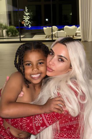 <p>Kim Kardashian/Instagram</p> Kim Kardashian cuddles with son, Saint